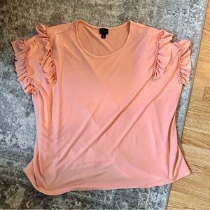 Worthington Woman Ruffle Sleeve Top